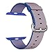 MXY 2016 Newest Apple Watch Band Arbor Home Fine Woven Nylon Replacement Wrist Classic Bracelet Strap Bands for iWatch – 42mm – Royal Blue