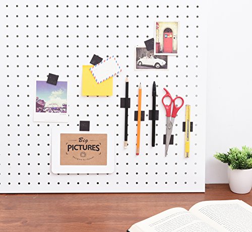 105-Piece Flexible Magnetic Squares for Light Everyday Use; Strong Adhesive - Just Peel & Stick