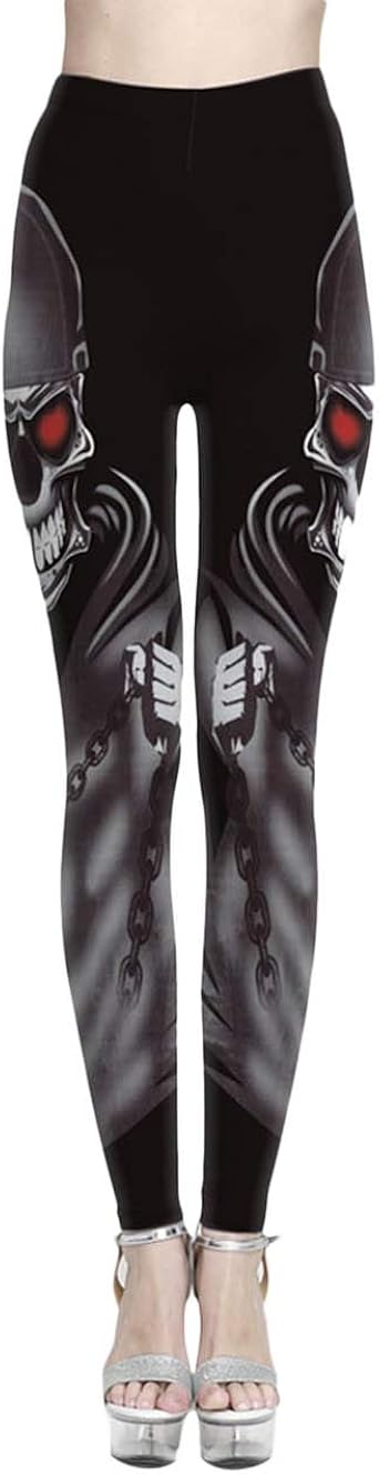 plus size skeleton leggings