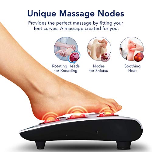 MIKO Foot Massager with Heat, Shiatsu Feet Massage Machine with Deep