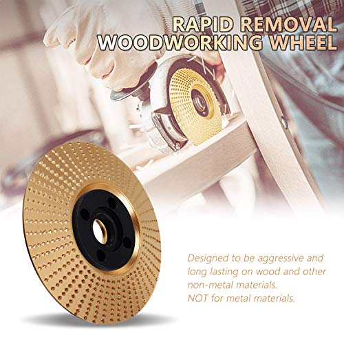 BOEEMI Wood Carving Disc Angle Grinder Wood Grinder Disc with