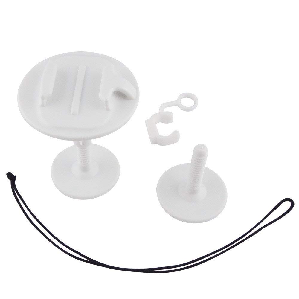 Bodyboard Wakeboard Foam Surfboard Mount Kit for GoPro Hero 11 10 9 8 Max 7 (2018) 6 5 4 3+ 3 Black Silver Session, Osmo Action, Xiaomi YI, AKASO, SJCAM Camera (White)