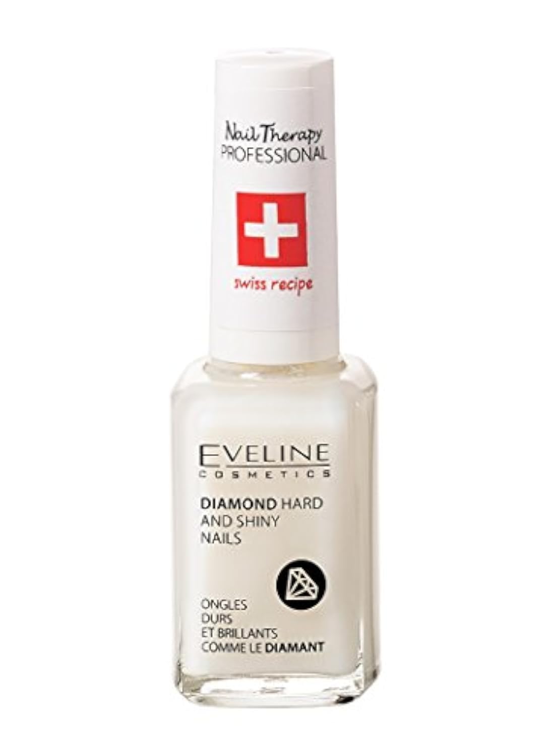 Eveline Cosmetics Diamond Nail Professional Therapy Conditioner Hardener Strengthener | 12 ML | Repair Treatment Nail Serum | Formaldehyde-free | Titanium Formula