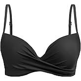 Aqua Eve Women Underwire Bikini Top Only - 2025 Push Up Swim Top Padded Bra Swimsuit