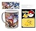1art1 Set: Pokemon, Omega Ruby and Alpha Saphire Photo Coffee Mug (4x3 inches) and 1 Pokemon, Credit Card Holder Wallet for Fans Collectible (4x3 inches)