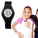 Kids Watch Waterproof Children Electronic Watch - Lighting Watch 50M Waterproof for Outdoor Sports,LED Digital Stopwatch with Chronograph, Alarm,Time Window Child Wrist Watch for Boys, Girls (Black)