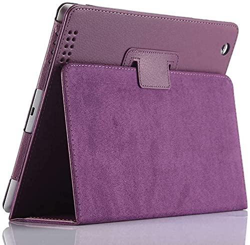 PU Leather Stand Case for iPad Air 1/2 9.7 2017/18 5th/6th Generation Folio Cover (Purple)