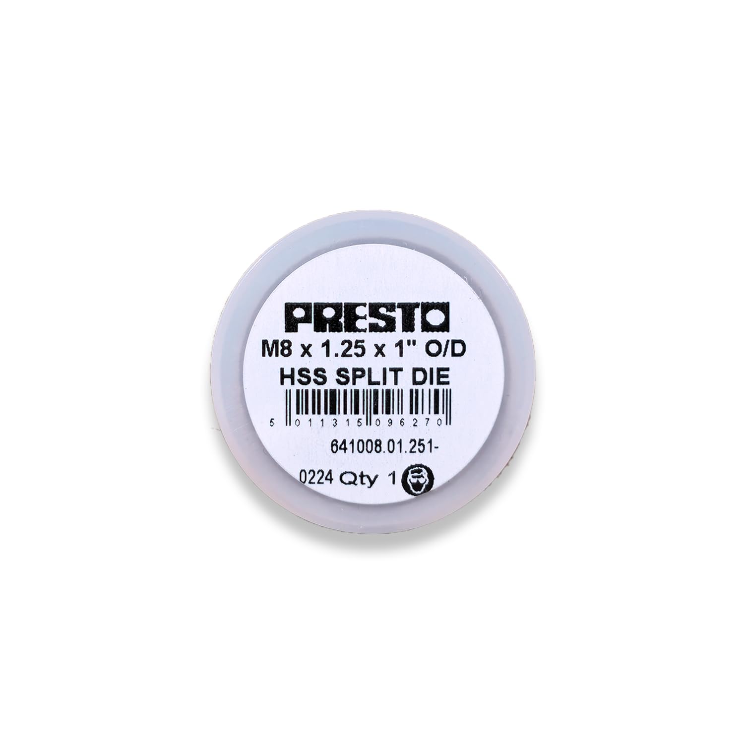 Presto 641008.01.251- Metric Coarse HSS Circular Adjustable Split Die
