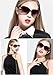 ATTCL Women Polarized UV400 Sunglasses Fashion Plaid Oversized Sunglasses 16214 Brown
