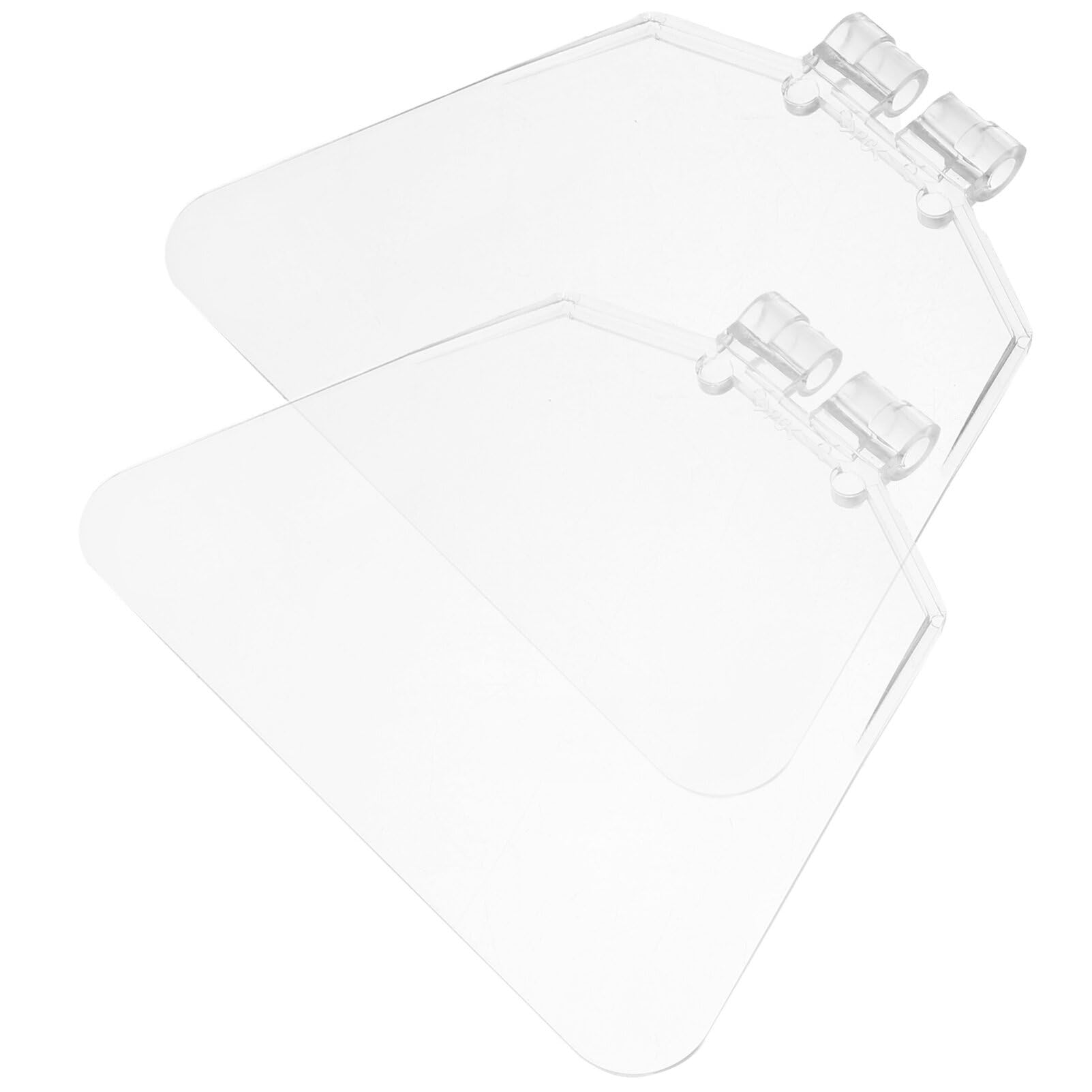 Uonlytech 2Pcs Plastic Protective Sheet for Electric Tools 8 Inch Transparent Bench Guard Shield Easy Install Eye Protection Cover