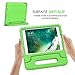 MoKo Case Fit Apple iPad 9.7 Inch 5th/6th Generation (2018/2017)/iPad Air/iPad Air 2 - Kids Friendly Shock Proof Convertible Handle Light Weight Protective Stand Cover, Green