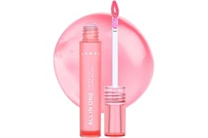 Lamel All-in-One Lip Oil - Lightweight, Tinted, Plumping, Hydrating Lip Gloss - Lip Balm for Day & Night Use, Long-Lasting Lip Stain, Lip Glow Oil, No-Sticky Gloss, Lip Plumper Tint - Peachy №401