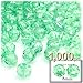 The Crafts Outlet 1,000pc Faceted Plastic Transparent Beads Round 8mm Clear Beads