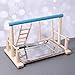 POPETPOP Bird Play Stand – Parrot Playground Wood Bird Playpen, Parrot Playstand Bird Playground Perch Gym Ladder with Toys Exercise Playthumb 2