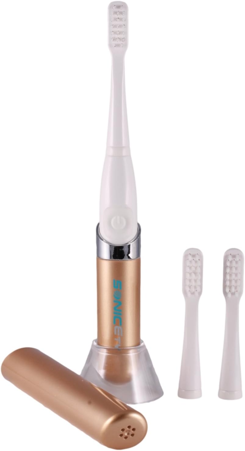 Sonicety Electric Toothbrush HI-928 Metallic Gold (Portable/Travel Size)