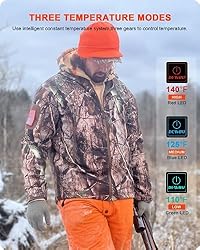 DEWBU Heated Jacket for Men with 12V Battery Pack