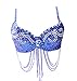 Night lions fashion Hallowmas Christmas Hand-made Sequin Beaded Party Lartin Belly Dance Bra Top