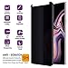 Moresky Compatible for Samsung Galaxy Note 9 Screen Protector Tempered Glass Privacy Film [Case Friendly] [3D Curved Edge] [Anti-Scratch] [High Definition] (2 Pack, Black/Clear)