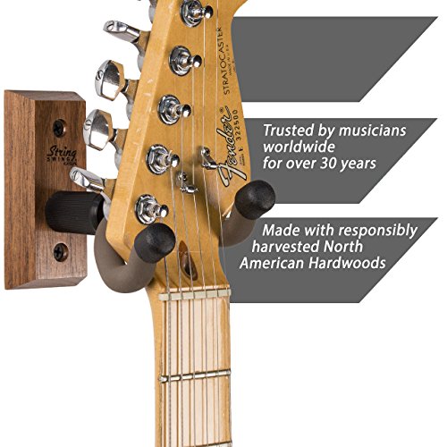 String Swing CC01KBW Guitar Hanger and Guitar Wall Mount Bracket