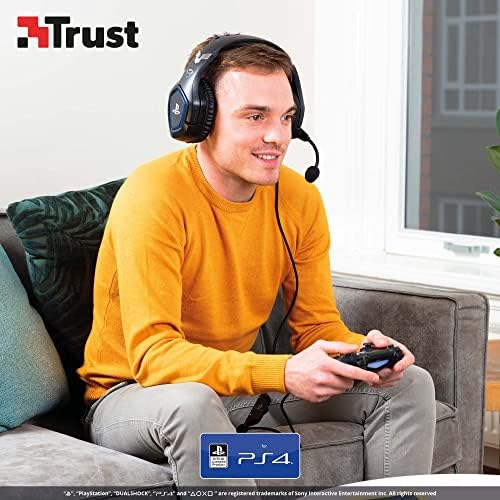 Forze-B Cascos Gaming con Licencia Oficial para PlayStation, Negro