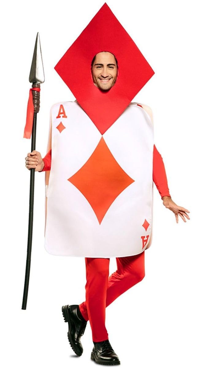 EUROCARNAVALES, SA Ace of Diamonds Card Costume for Adults