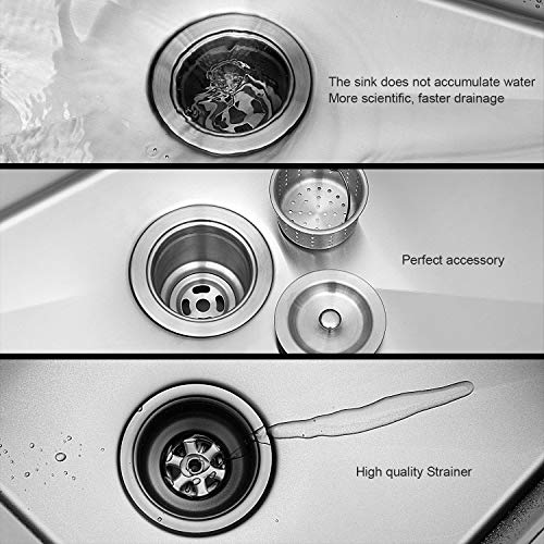 Logmey LMA3020 Luxury 30 Inch Farmhouse Apron Deep Single Bowl 18 Gauge Stainless Steel Kitchen Sink
