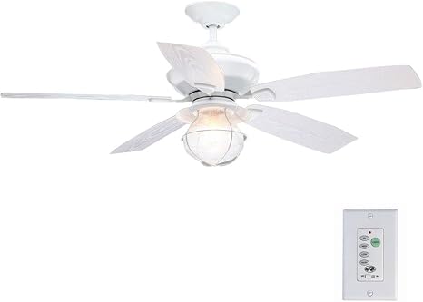 Hampton Bay Sailwind Ii 52 Inch Indoor And Outdoor Matte White