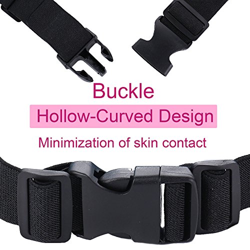 Running Belt,Adjustbale Fitness Belt with Water bottle, Waterproof Reflective Zipper Waist Pack for Runners, Race, Marathon, Hiking … (Pink)