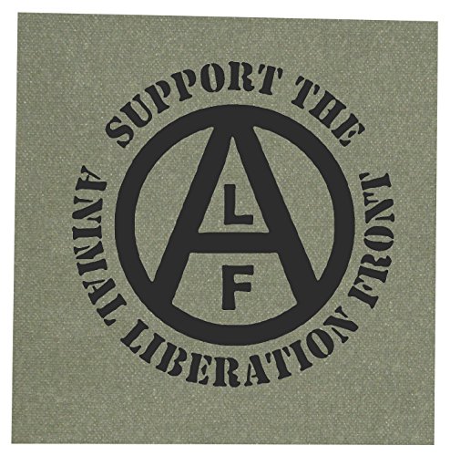 Animal Liberation Front (ALF) Patch - Vegan Vegetarian Rights Welfare Anti Authority Establishment Corporation Testing Meat is Murder Social Political Class War Activism Anarchism Anarcho Punk Earth