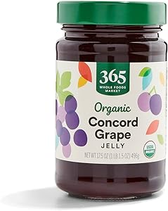 365 by Whole Foods Market, Organic Concord Grape Jelly, 17.5 Ounce
