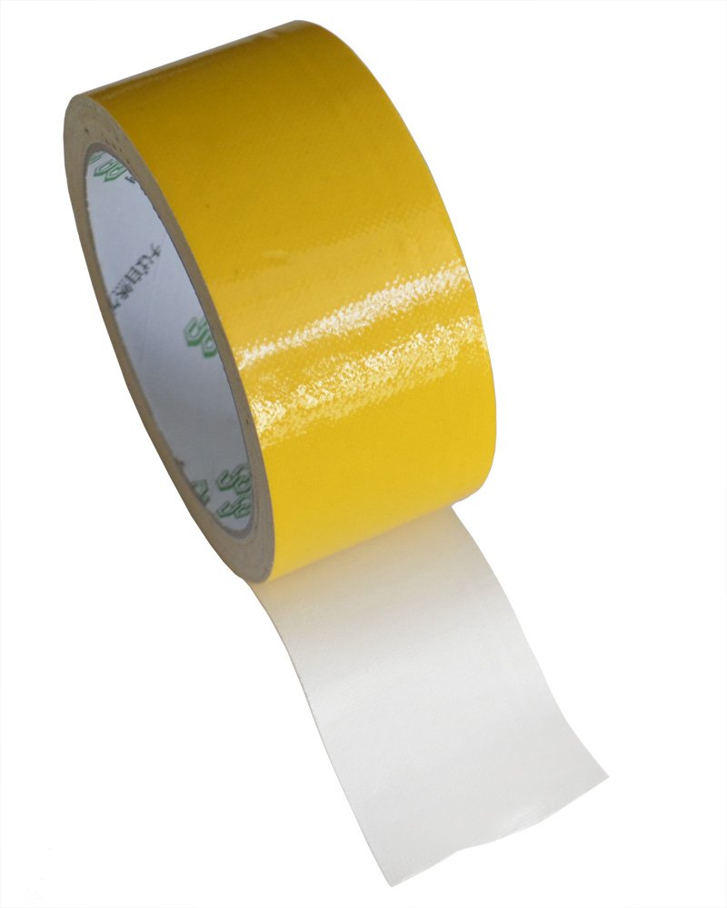 FiveSeasonStuff All Season High Strength Adhesive Single Sided Duct Tape, Carpet Tape, Strong Water resistant Tape 4.5cm x 10M (Duct Tape - Yellow)