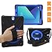 Galaxy Tab S3 9.7 Case Cover, BRAECNstock Hybrid Protective Shield Case Cover w/ Palm Handstrap/ Shoulder strap for Samsung Galaxy Tab S3 9.7 T820 (Black/Blue)