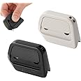 2-Pack Mini Ceramic Box Cutters (White & Black) - Auto-Retractable Blade, Stays Sharp Longer, Safe Paper & Cardboard Cutter