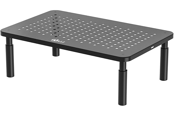 WALI Monitor Stand Riser, Adjustable Laptop Stand Riser Holder, 3 Height Adjustable Computer Stand, Underneath Storage for Of