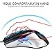 USB Wired Gaming Mice, FineGood Ergonomic Grip Mouse with LED Light, 4 DPI Settings Up to 3200, 6 Programmable Buttons for PC Notebook MacBook Windows Vista Linux – Bluethumb 1