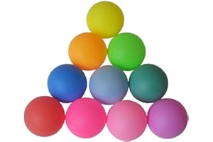 Standard 40mm Ping-Pong Balls Grind Reusable Plastic Table Tennis Ball Colorful Ping-Pong Balls Random Color 12pcs