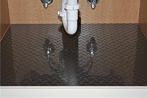 Silver Diamond Plate Plastic Utility Runner 27" Wide (6')