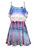 Truly Me Soft Knit Top & Beautiful Floral Chiffon Bottom Dress (Many Options), 4-6X & 7-16