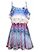Truly Me, Big Girls Long Sleeve Knit Chiffon High Low Dress, 7-16