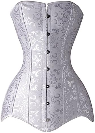BAIXITE Steel Boned Longline Overbust Sexy Corset Hourglass Waist Training Bustier