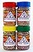 Paleo - Whole 30 - Spices by PALEO LIVING PRIMAL BLENDS Collection {4-Combo Pack Jars Seasonings Set} can be used for Cooking, Grilling, Baking, & with Cookbooks (Limited Edition Set 