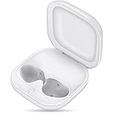 Jinstyles Charging Case Replacement Compatible for Beats Fit Pro, Wireless Charger Case with Sync Button, 700mAh Built-in Battery, Charge Earbuds 3 Times, White