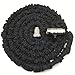 Durark 25-Feet Expandable Hose with Brass Fittings and Shut-off Valve, Black