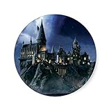 Hogwarts Castle At Night Round Sticker