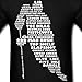 Hockey Language Lingo Calligram Men's T-Shirt by Spreadshirt, L, black