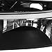 Spec-D Tuning LH-SIV99JM-RS Chevy Silverado Suburban Tahoe Euro Crystal Black Diamond Headlights