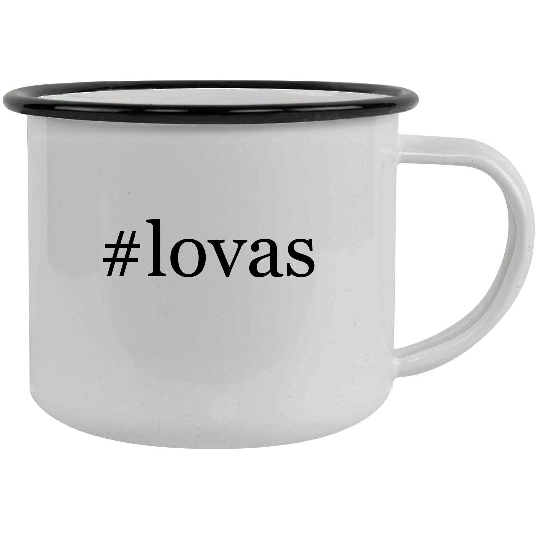 #lovas - 12oz Hashtag Stainless Steel Camping Mug, Black