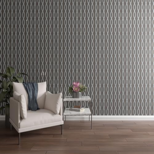 Rakaia Designer Series Adjustable Acrylic Decorative Slat Wall Panel Kit, 47" H…