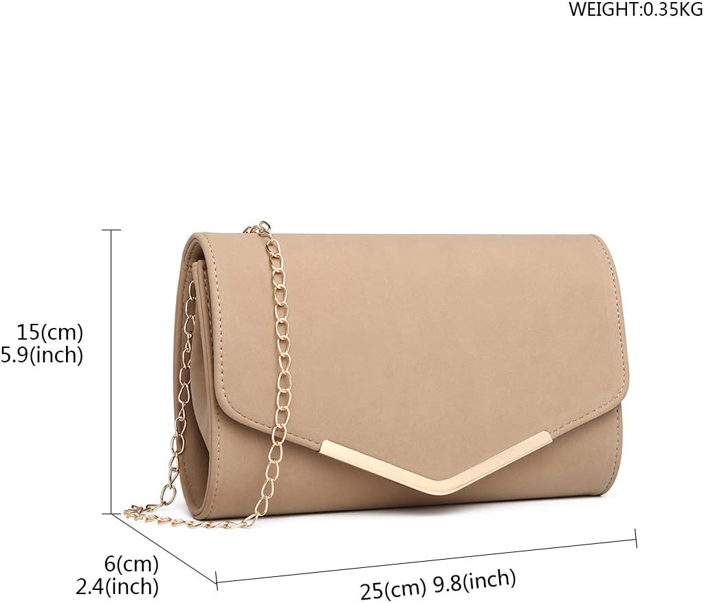 Miss Lulu Womens Clutch Elegant Clutch Bags for Women Mini Crossbody Bag For Women Can Hold 8.3' Tablet - Image 5