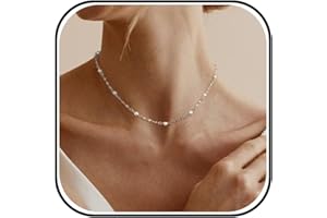 Pearl Necklace for Women Dainty Gold Necklace Prom Pearl Choker Layered Necklaces Jewelry Gifts for Girls